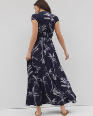 Serenity Maxi Bra Dress - PALM TOILE NIGHTFALL NAVY | Soma Women