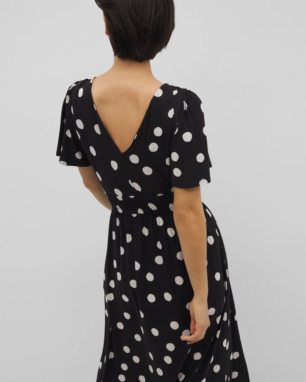 Oasis Midi Bra Dress - MOVEMENT DOT BLACK | Soma Women