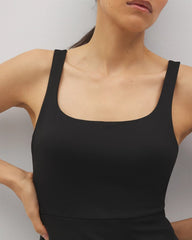 Lounge Square Neck Midi Dress - BLACK | Soma Women