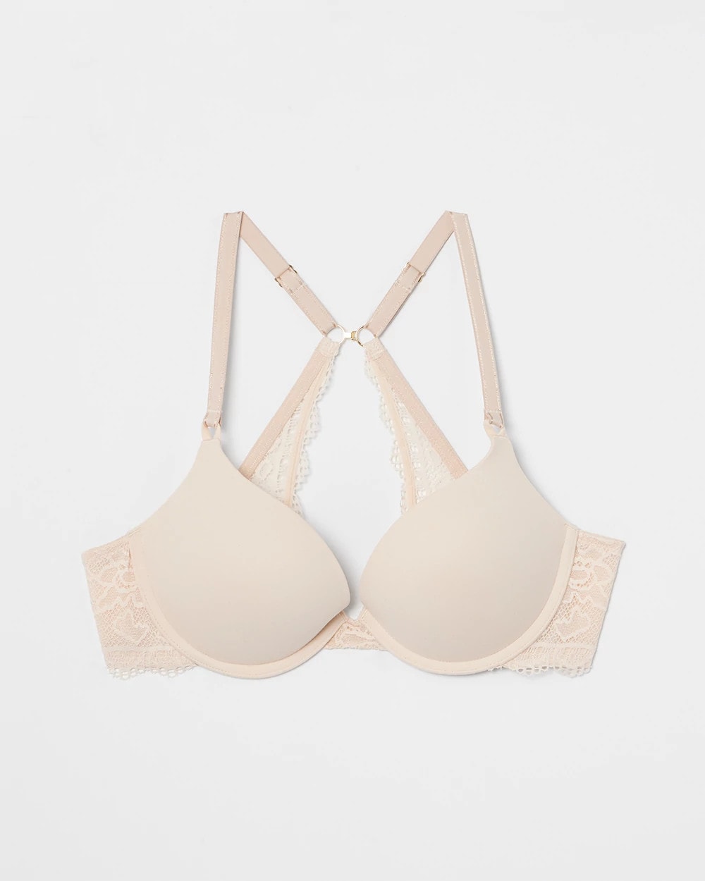 Push-Up Plunge Bra with Lace - PALE SAND | Soma Women
