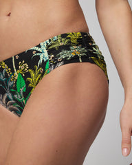Ruched Bikini Bottoms - OASIS PALMS BLACK | Soma Women