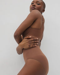 Mid-Level Shaping Seamless Brief - CINNAMON LATTE | Soma Women