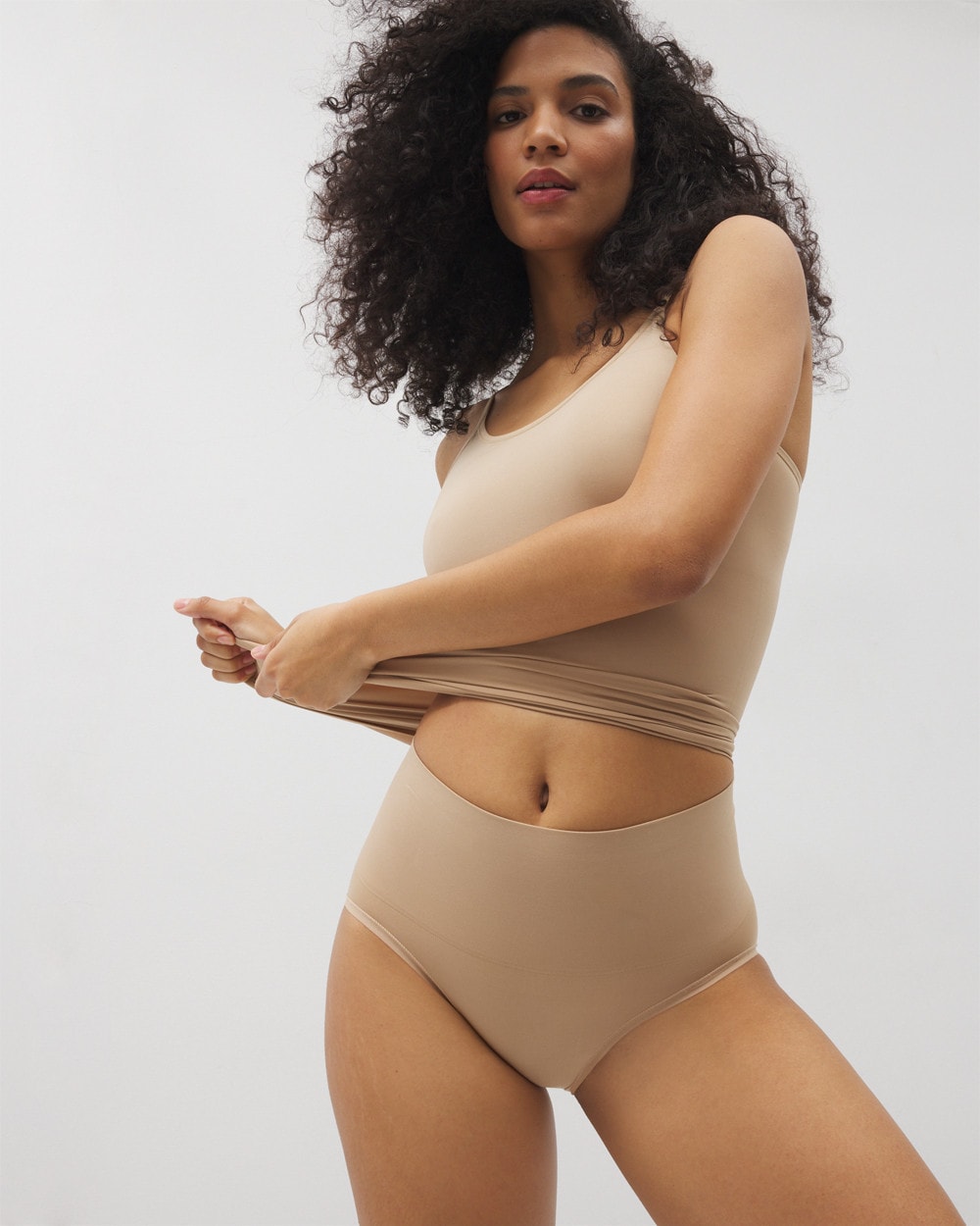Mid-Level Shaping Seamless Brief - WARM AMBER | Soma Women
