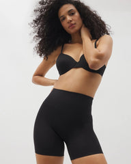 Mid-Level Shaping Seamless Shorts - BLACK | Soma Women