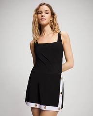 Color Block Swim Dress - BLACK | Soma Women