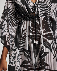 Island Time Caftan - BLACK | Soma Women