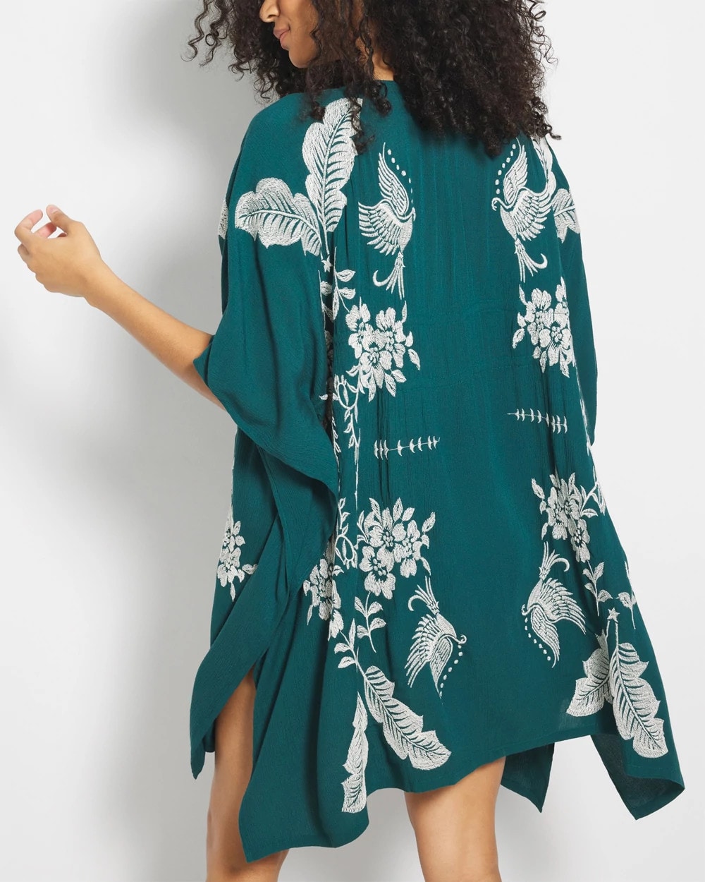 Embroidered Cover-Up - DEEP TEAL | Soma Women