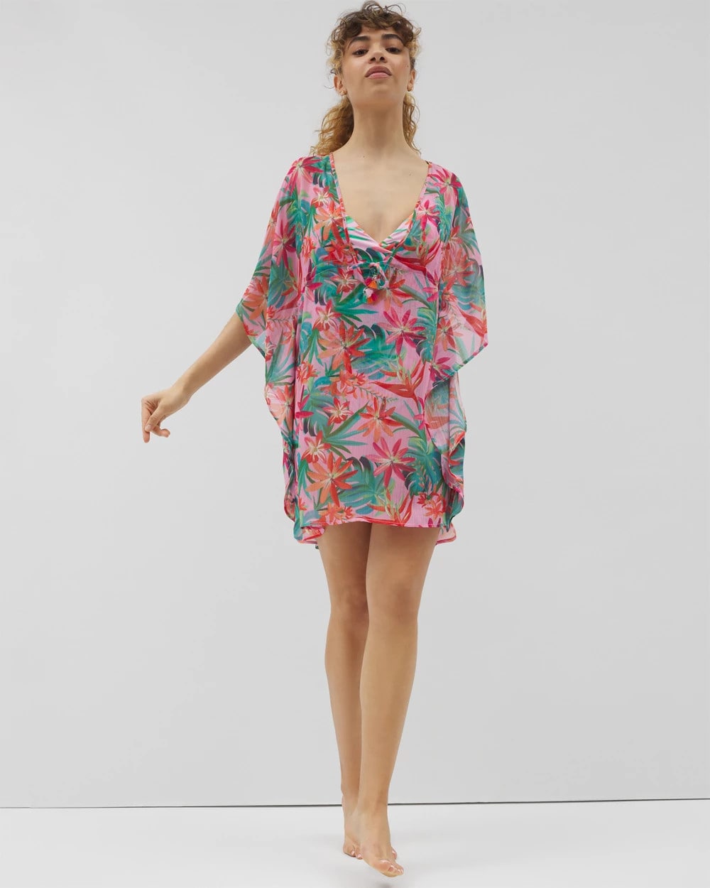 Everything Under the Sun Chiffon Caftan - MULTI | Soma Women