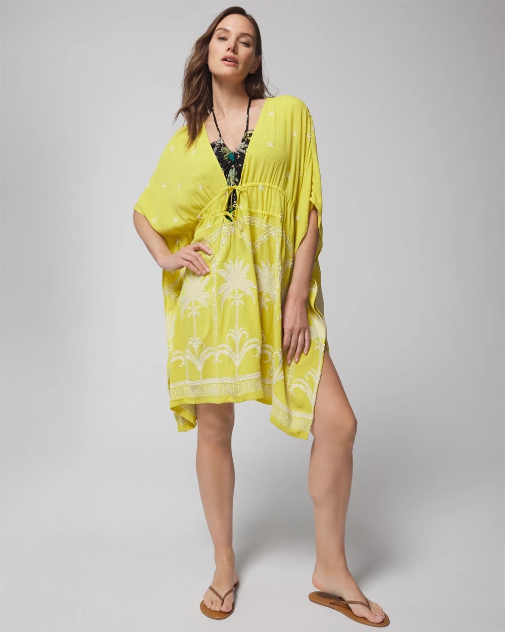 Embroidered Cover-Up - KEY LIME | Soma Women