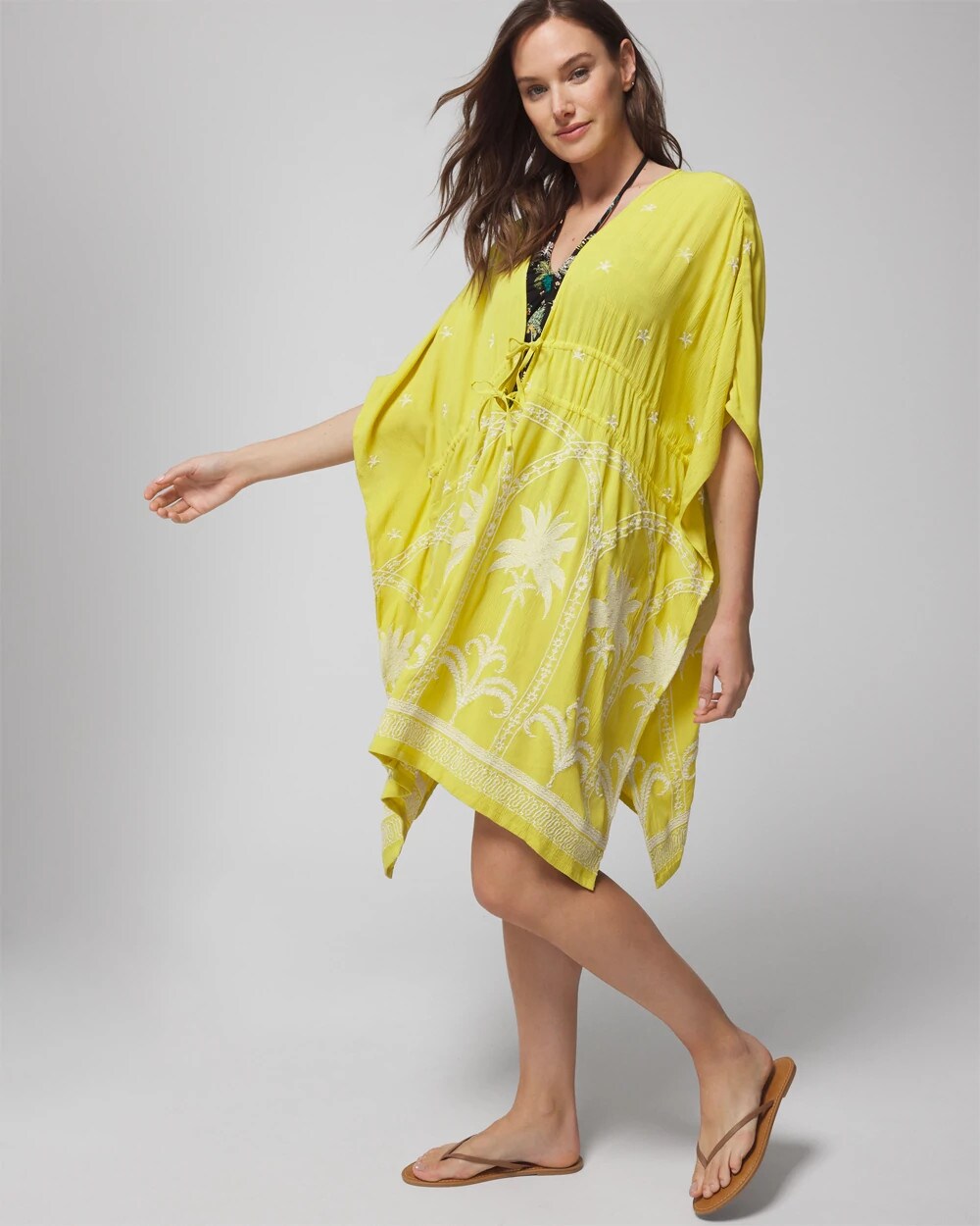 Embroidered Cover-Up - KEY LIME | Soma Women