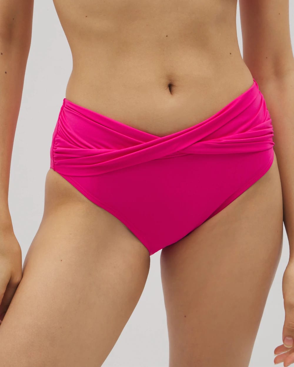 Twist-Front Bikini Bottoms - CAMELLIA ROSE | Soma Women