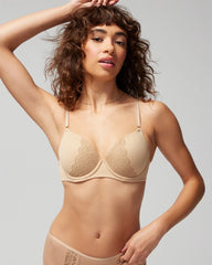 Perfect Coverage Convertible Bra with Lace back - WARM AMBER | Soma Women
